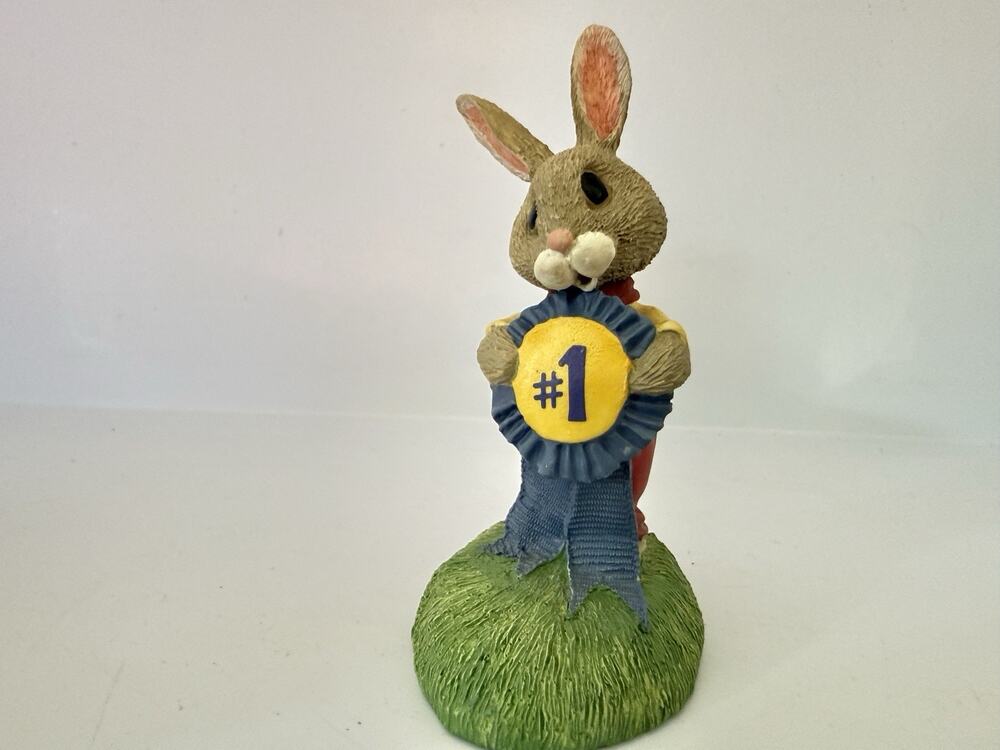 Vintage Hallmark Tender Touches Rabbit With Ribbon You're the Greatest 1988